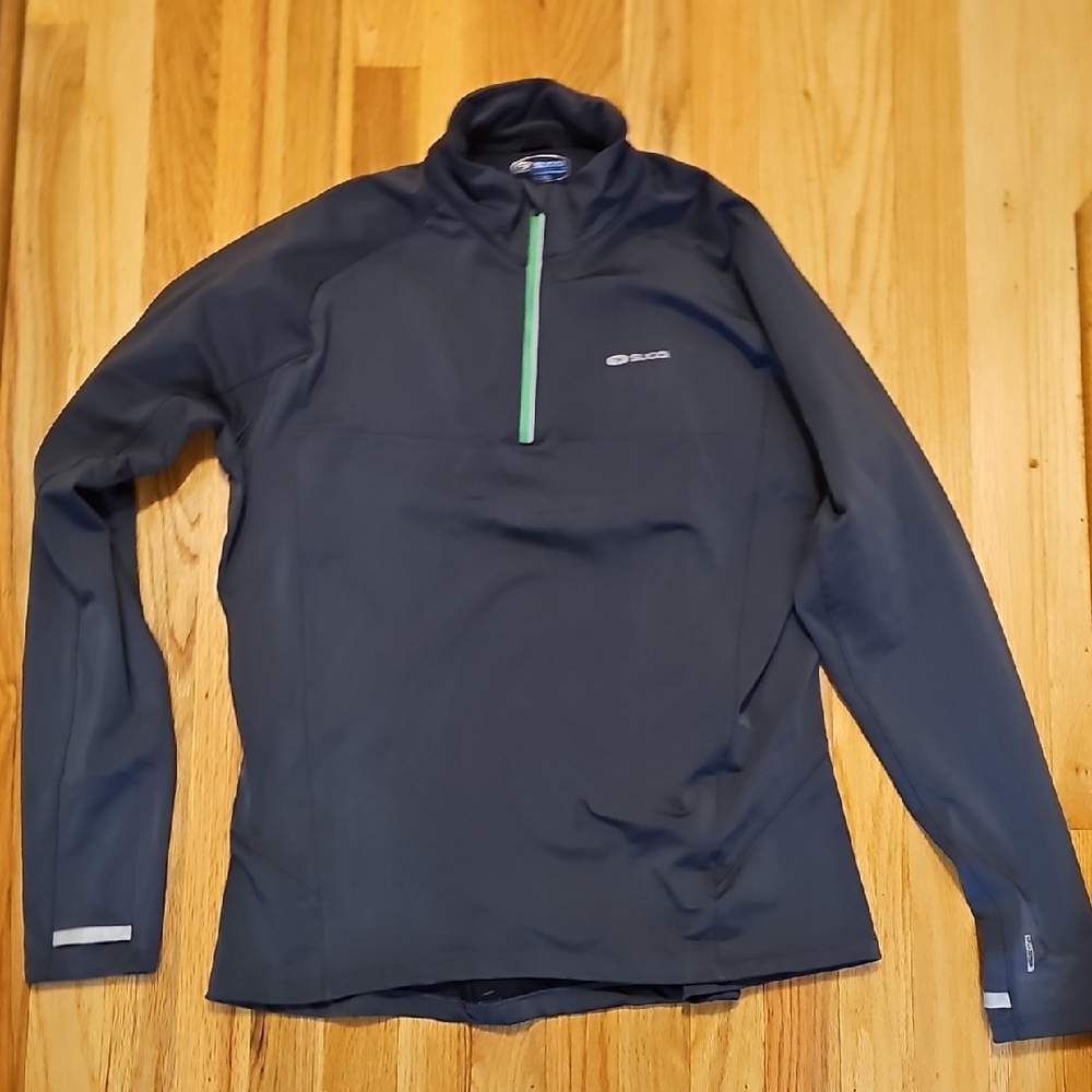 SUGOI Performance Jacket - Dark Gray with Green Accent